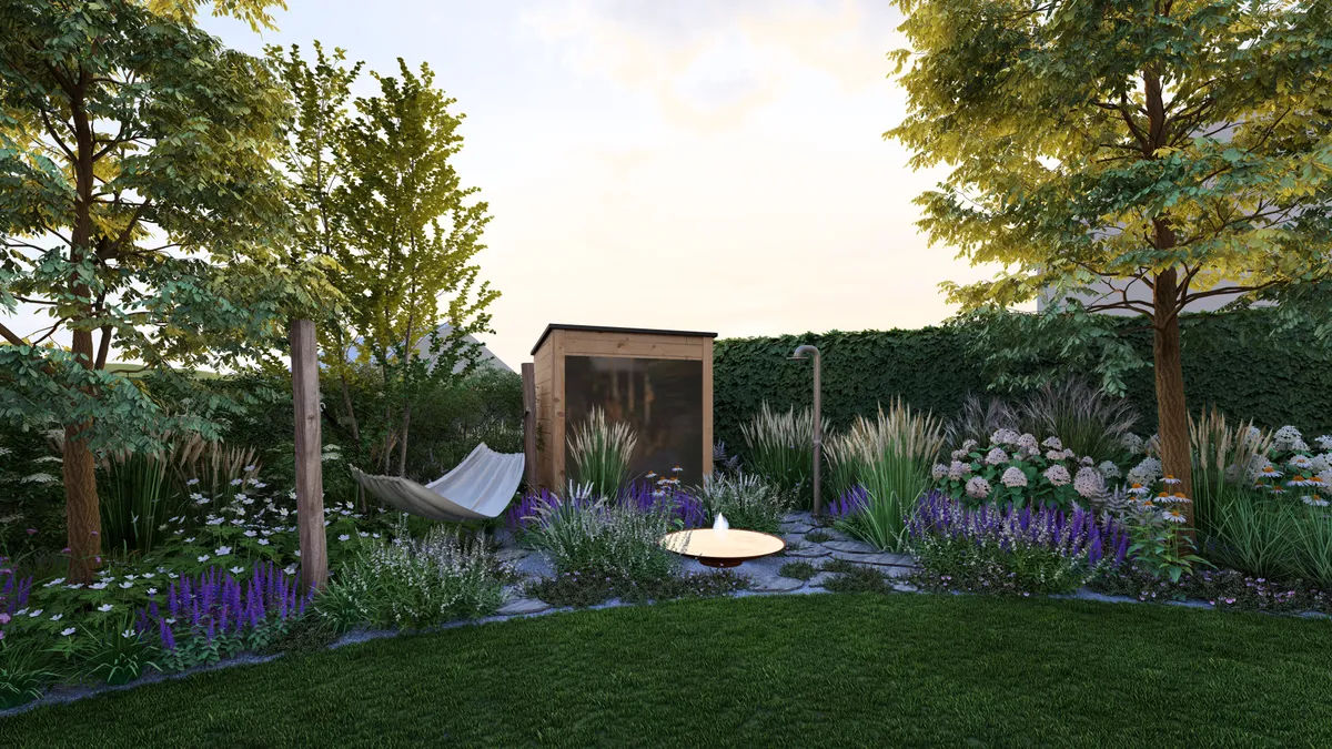 Wellness zona v zahrade